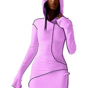 LuFeng Women's Sexy Long Sleeve Bodycon Solid. L